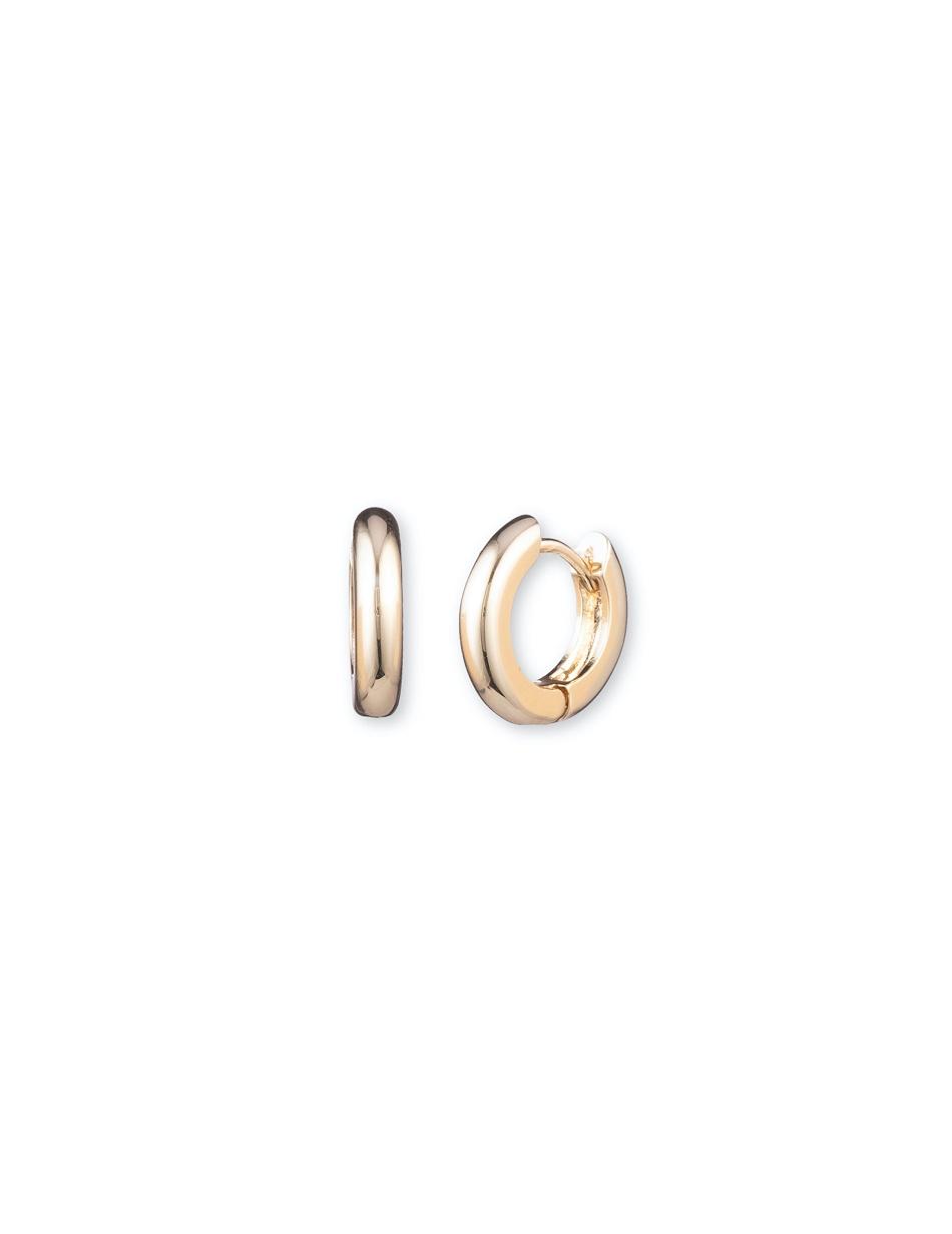 Boucles d'oreilles percées Anne Klein Gold-Tone Huggie Hoop   | VVQ-8788578